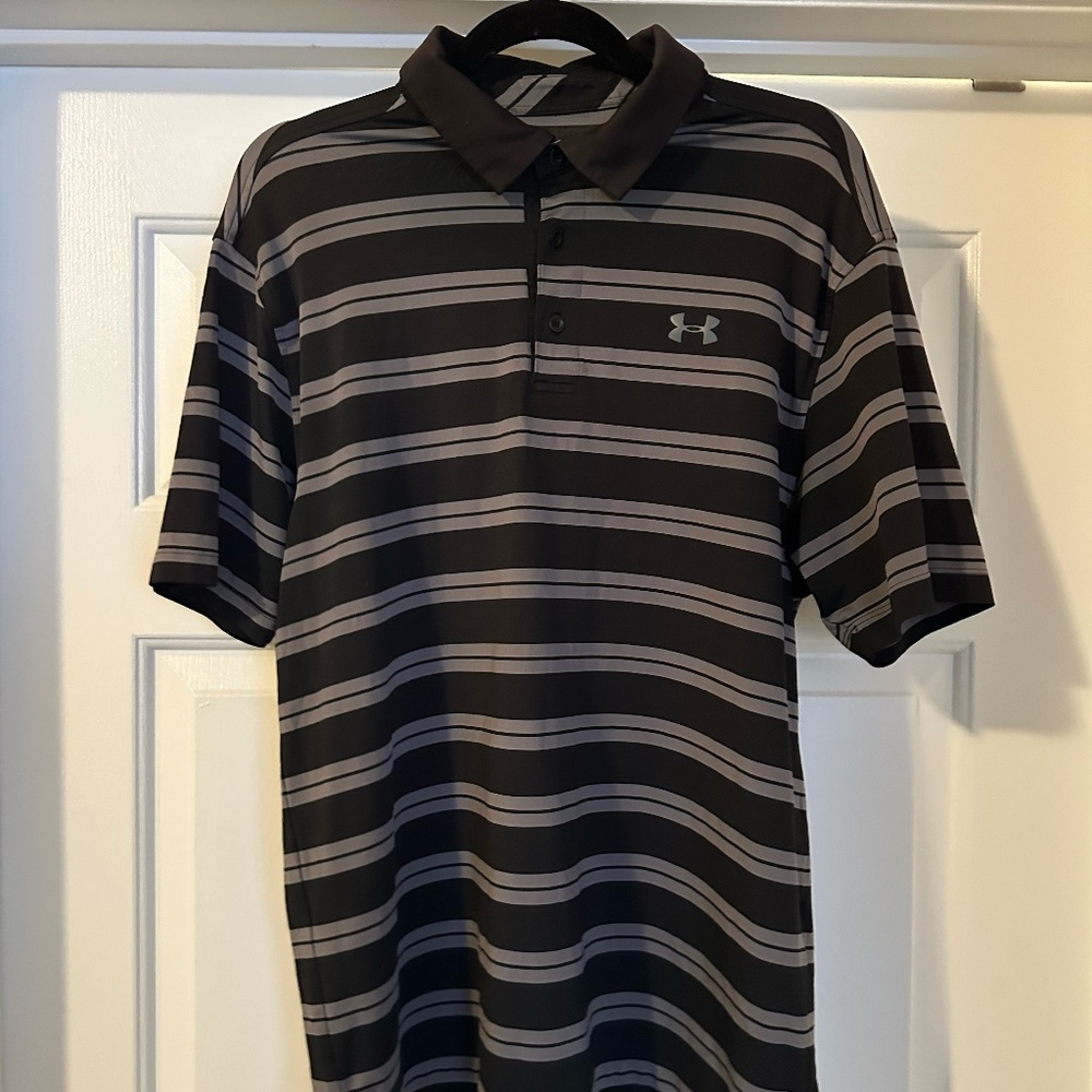 Under Armor Striped Men's Golf Polo